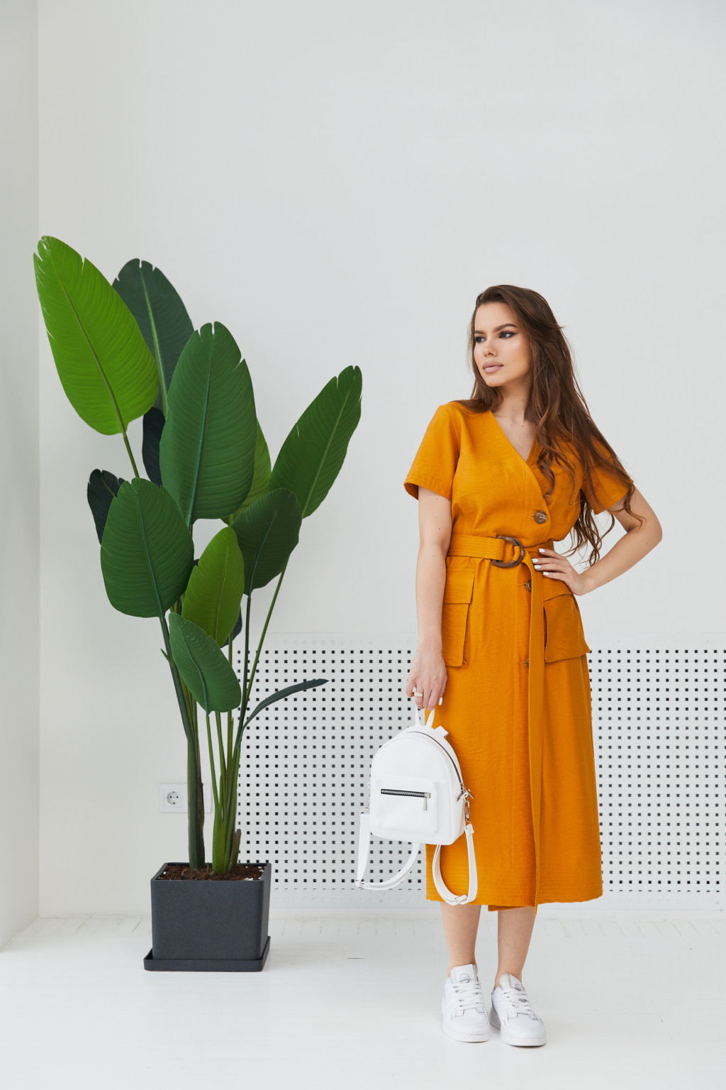 Летнее платье Mila Nova Ф-130 горчица — изображение 1