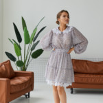 Летнее платье Mila Nova Ф-143 голубое