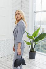 Костюм Mila Nova J-29 серый в полоску — изображение 2