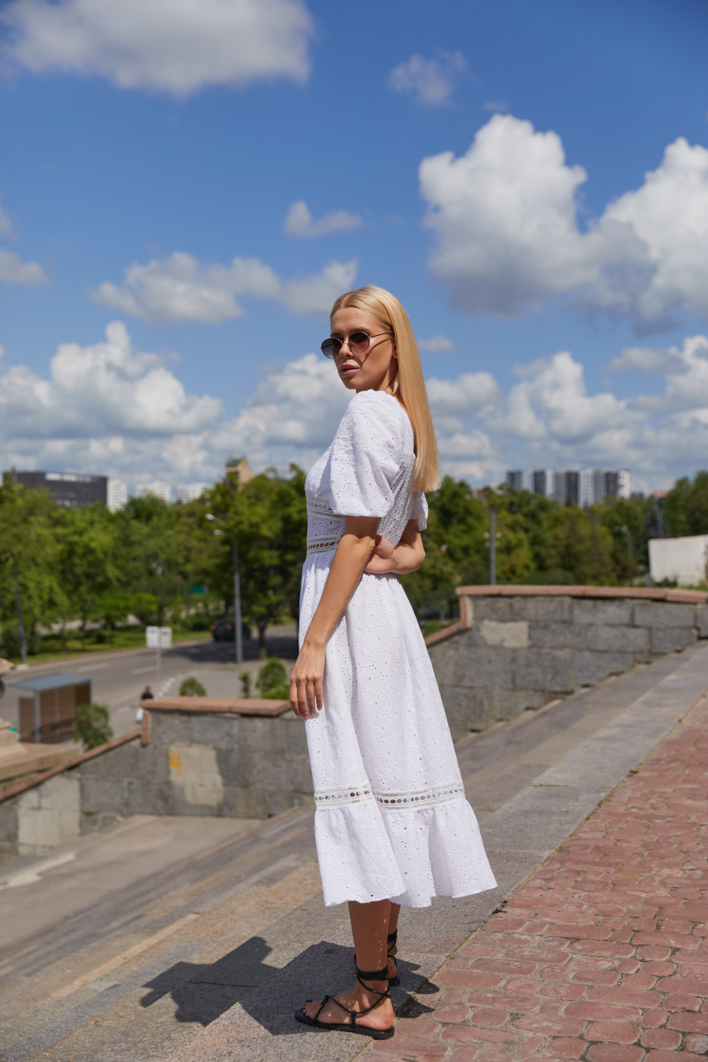 Летнее Платье Mila Nova Ф-144 белое — изображение 2