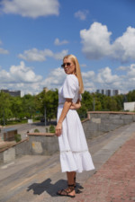 Летнее Платье Mila Nova Ф-144 белое — изображение 2