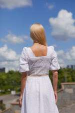 Летнее Платье Mila Nova Ф-144 белое — изображение 5