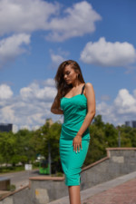 Летнее платье Mila Nova Ф-154 зеленое — изображение 2