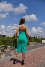 Летнее платье Mila Nova Ф-154 зеленое — изображение 5