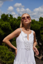 Летнее платье Mila Nova Ф-161 белое — изображение 2