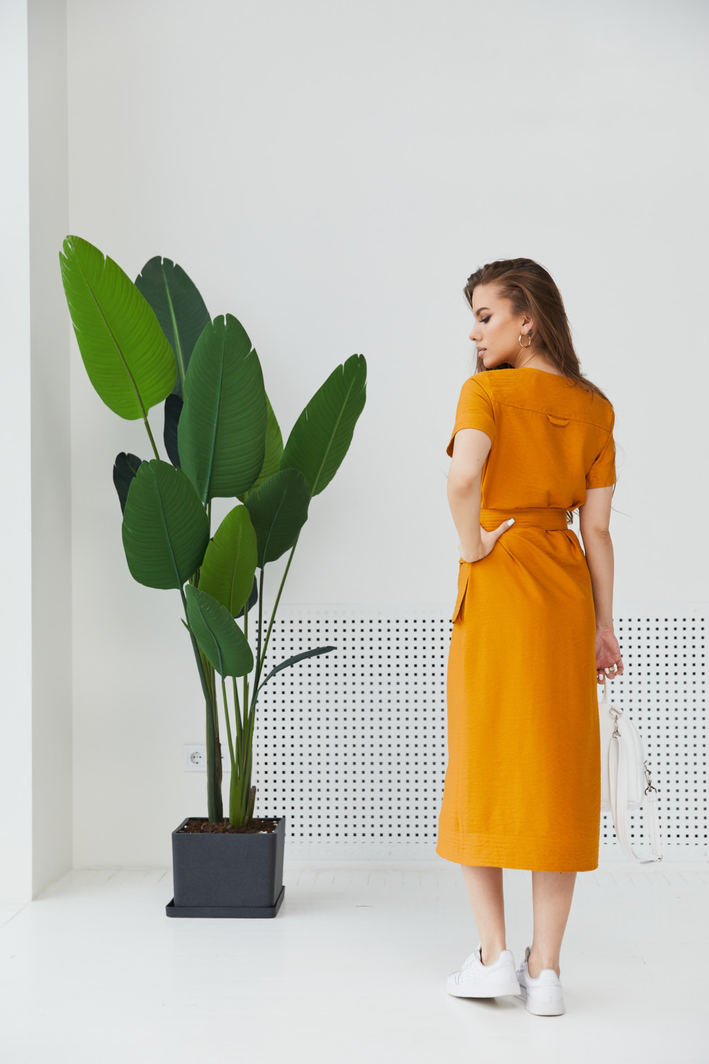 Летнее платье Mila Nova Ф-130 горчица — изображение 4