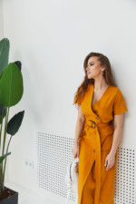 Летнее платье Mila Nova Ф-130 горчица — изображение 2