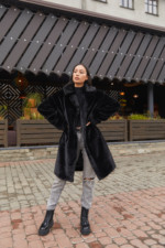 Зимняя шуба Mila Nova ПВ-213 черная — изображение 2