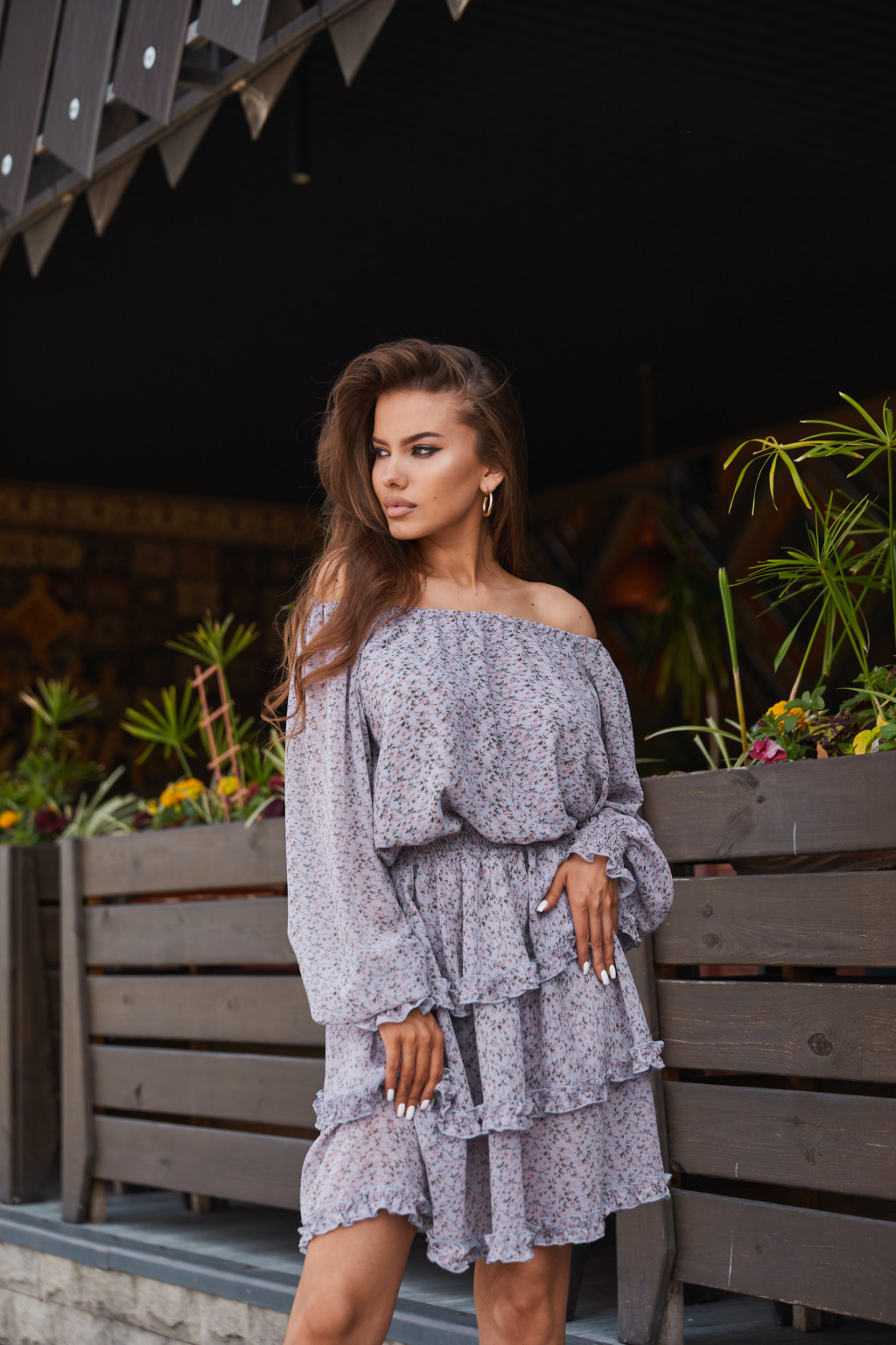 Летнее Платье Mila Nova Ф-148 голубое — изображение 3