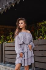 Летнее Платье Mila Nova Ф-148 голубое — изображение 3