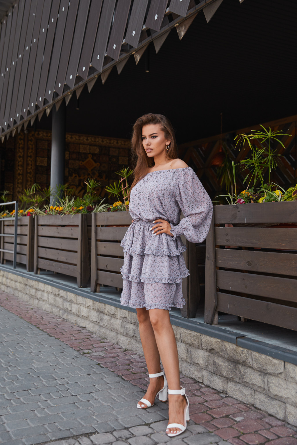 Летнее Платье Mila Nova Ф-148 голубое — изображение 2