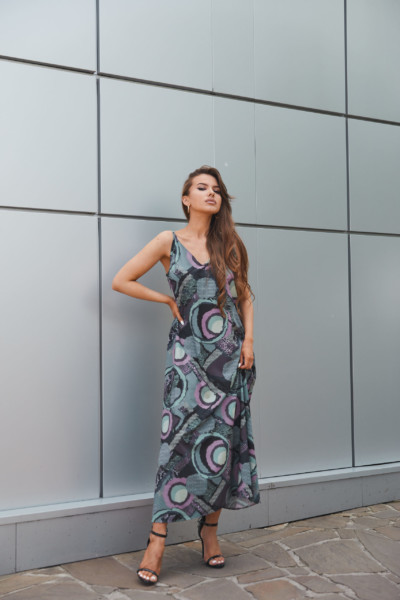 Летнее платье Mila Nova Ф-147 графит