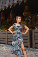 Летнее платье Mila Nova Ф-145 графит