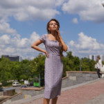 Летнее платье Mila Nova Ф-153 голубое