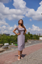 Летнее платье Mila Nova Ф-153 голубое — изображение 5