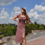 Летнее платье Mila Nova Ф-145 фреза астры