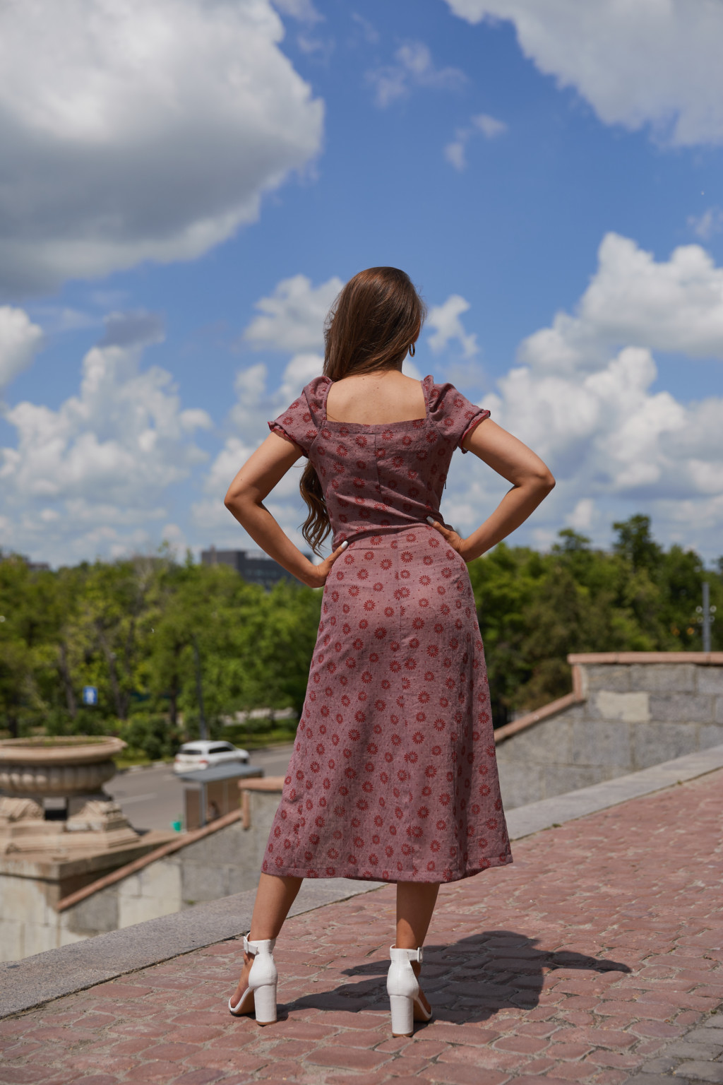 Літня сукня Mila Nova Ф-145 фреза айстри - Зображення 2