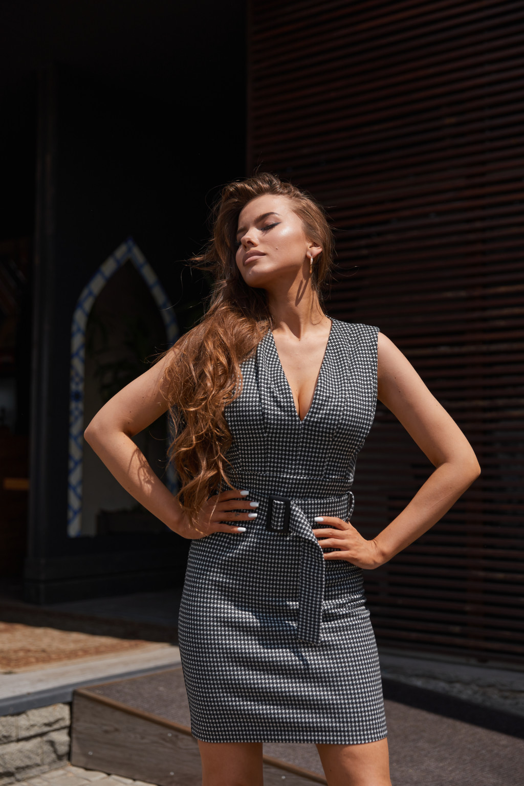 Летнее платье Mila Nova Ф-140 серое — изображение 2