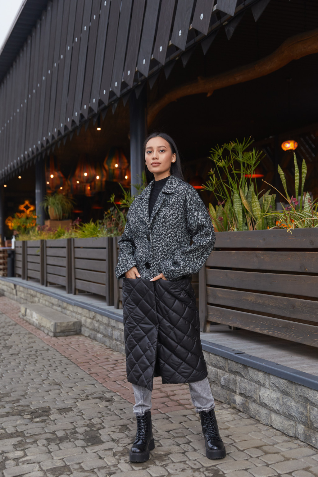 Демисезонное Пальто Mila Nova ПВ-163 черное — изображение 5