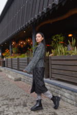 Демисезонное Пальто Mila Nova ПВ-163 черное — изображение 4