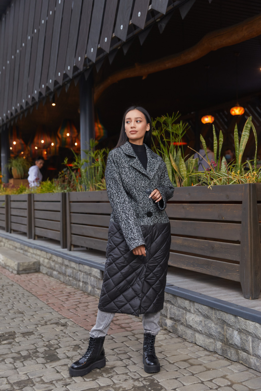 Демисезонное Пальто Mila Nova ПВ-163 черное — изображение 1