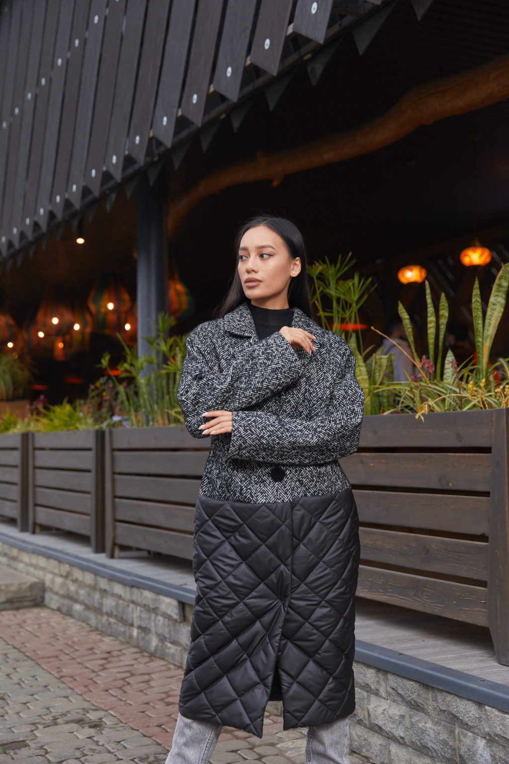 Демисезонное Пальто Mila Nova ПВ-163 черное — изображение 2