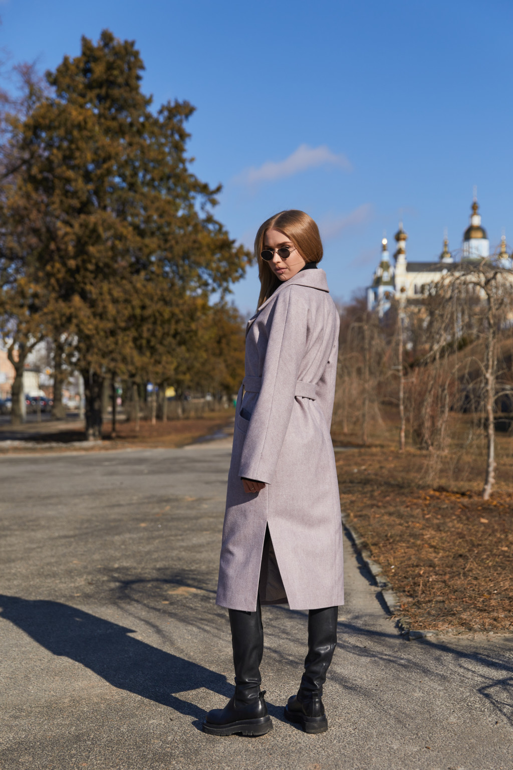 Демисезонное Пальто Mila Nova ПВ-257 сирень — изображение 4