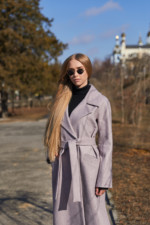 Демисезонное Пальто Mila Nova ПВ-257 сирень — изображение 5