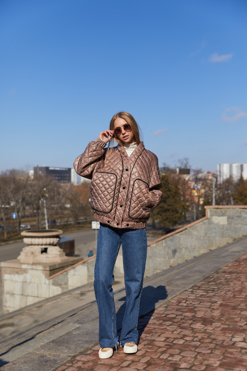 Демисезонная Куртка Mila Nova К-169 капучино — изображение 2