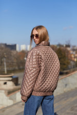 Демисезонная Куртка Mila Nova К-169 капучино — изображение 4