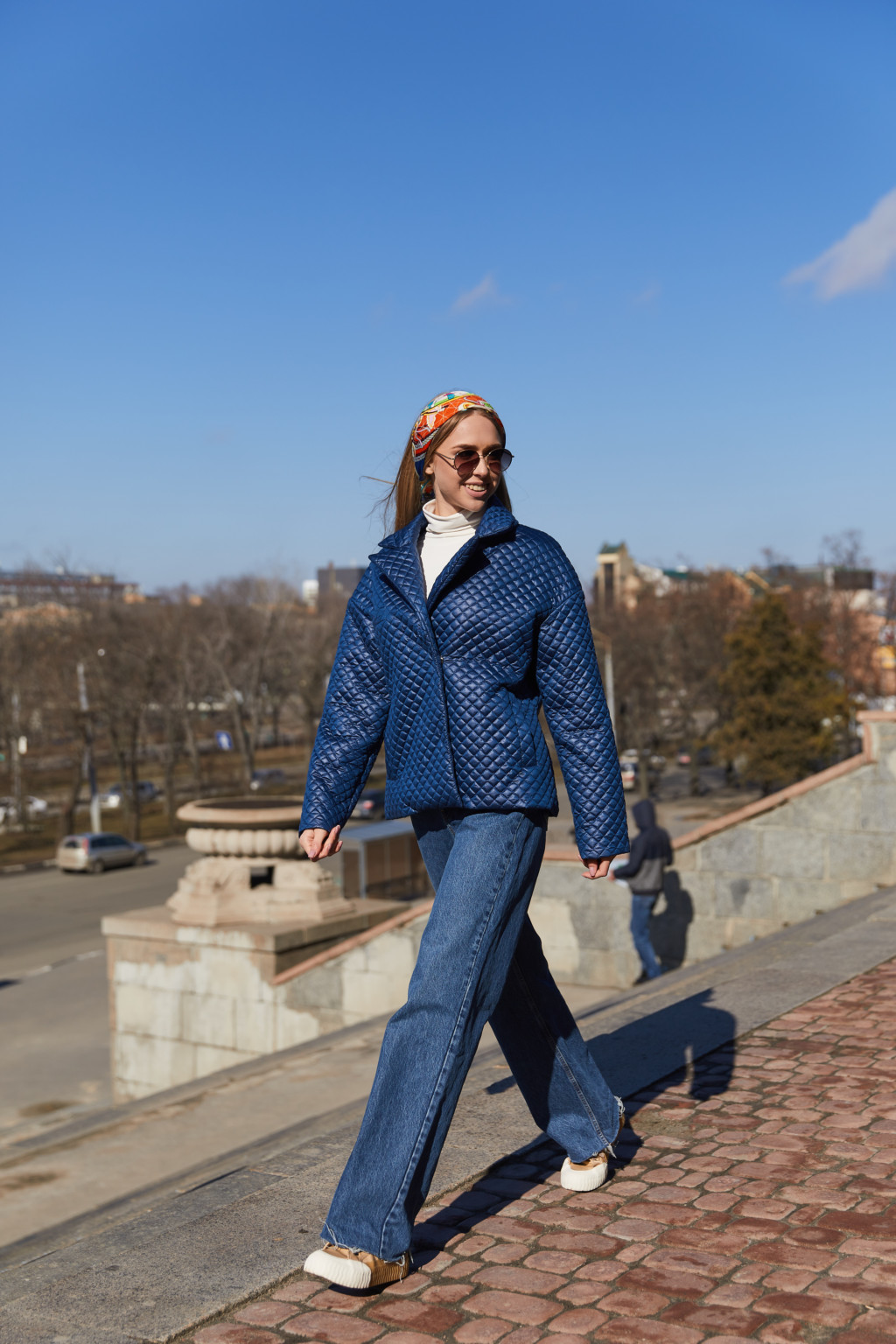 Демисезонная Куртка Mila Nova К-192 Синяя — изображение 2