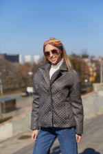 Демисезонная Куртка Mila Nova К-192 Серая