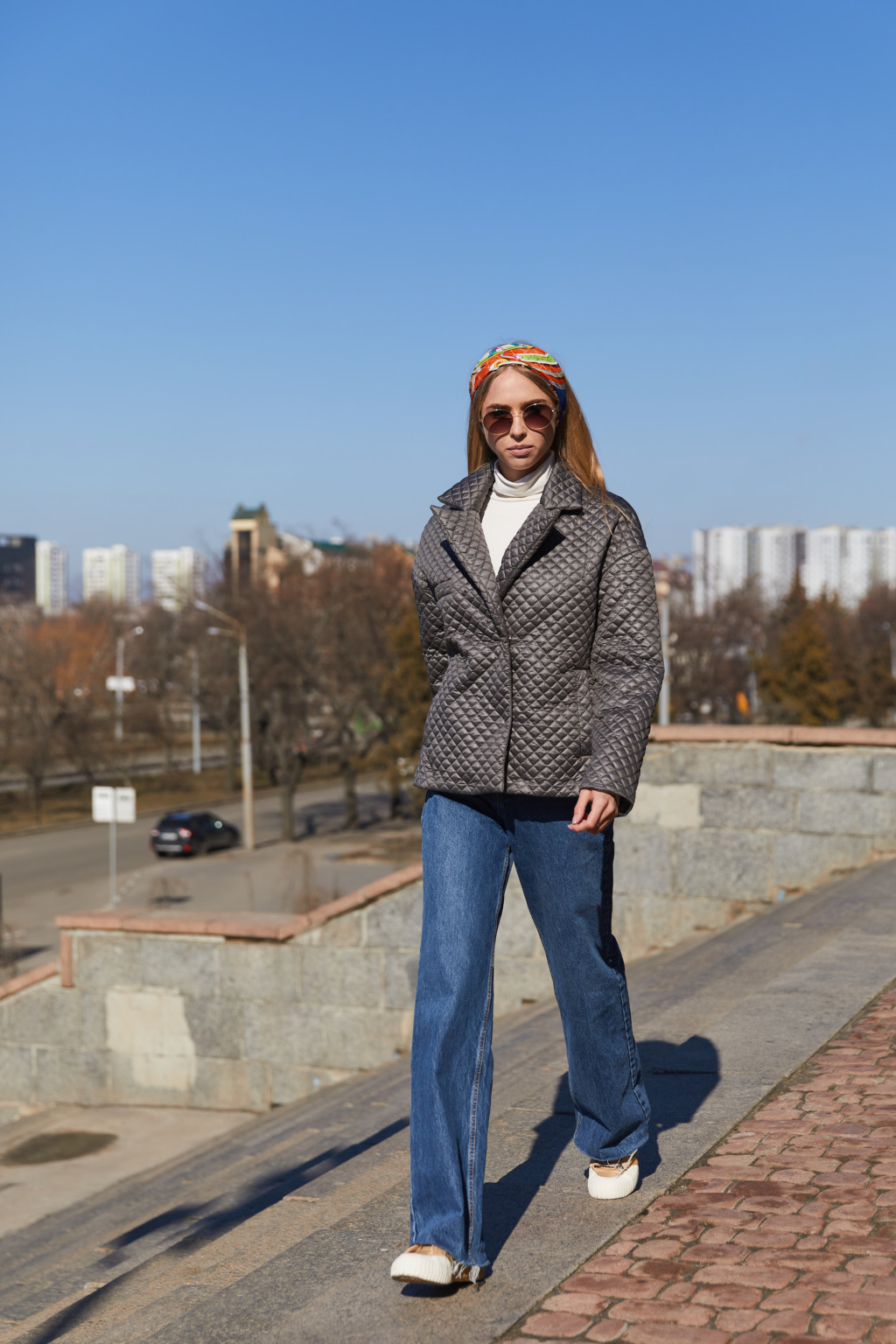 Демисезонная Куртка Mila Nova К-192 Серая — изображение 2