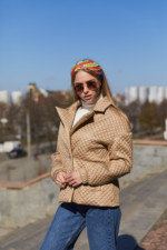 Демисезонная Куртка Mila Nova К-192 Бежевая