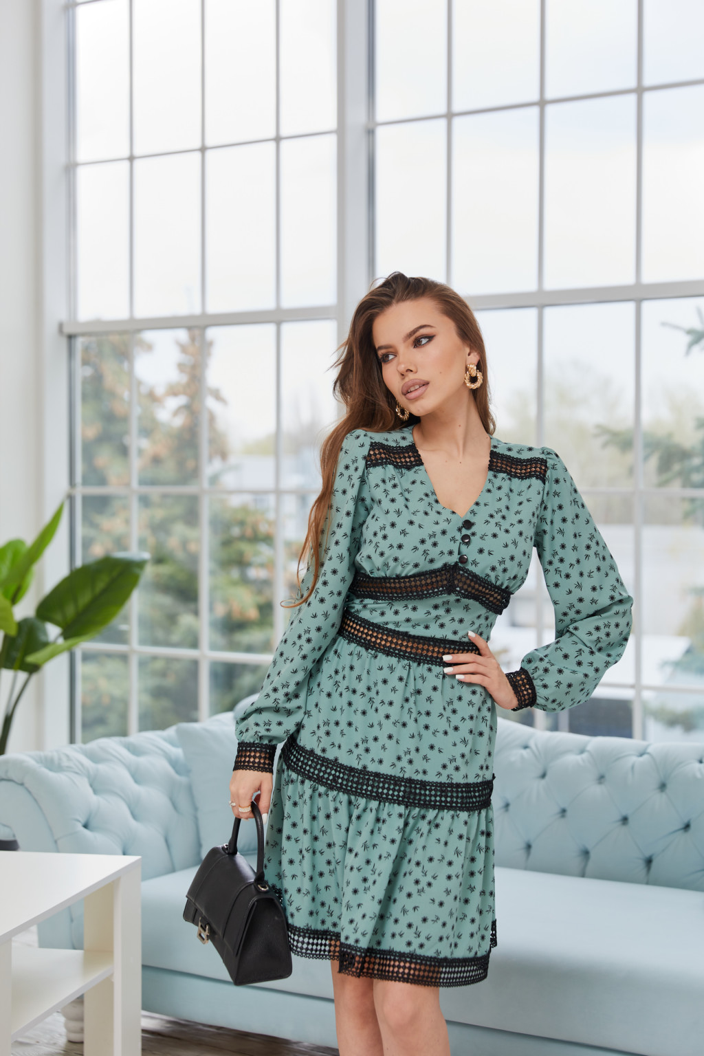 Летнее Платье Mila Nova Ф-127 хаки — изображение 4