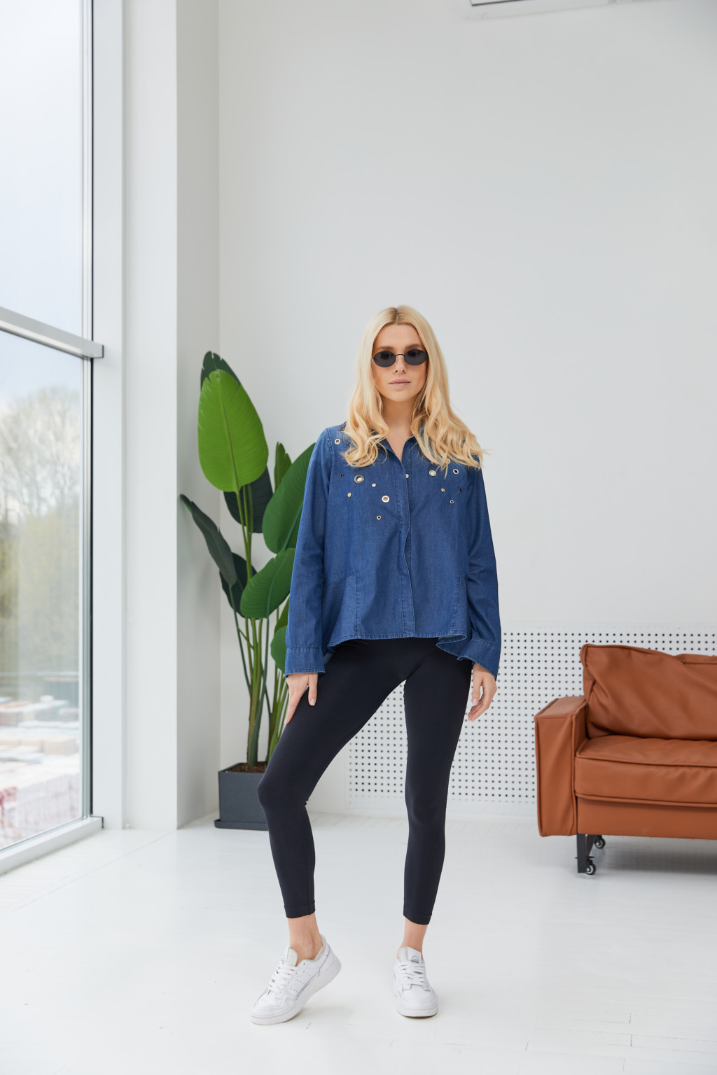 IMG_2969 Рубашка Mila Nova Р-4 синий — изображение 1