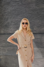 Летнее платье Mila Nova Ф-122 бежевое — изображение 2