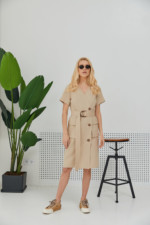 Летнее платье Mila Nova Ф-130кор бежевое — изображение 5