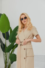 Летнее платье Mila Nova Ф-130кор бежевое — изображение 4