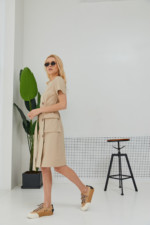 Летнее платье Mila Nova Ф-130кор бежевое — изображение 3