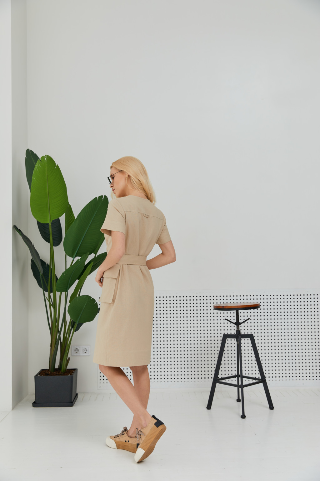 Летнее платье Mila Nova Ф-130кор бежевое — изображение 2