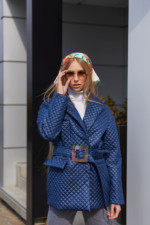 Демисезонная Куртка Mila Nova К-193 синяя