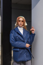 Демисезонная Куртка Mila Nova К-193 синяя — изображение 2