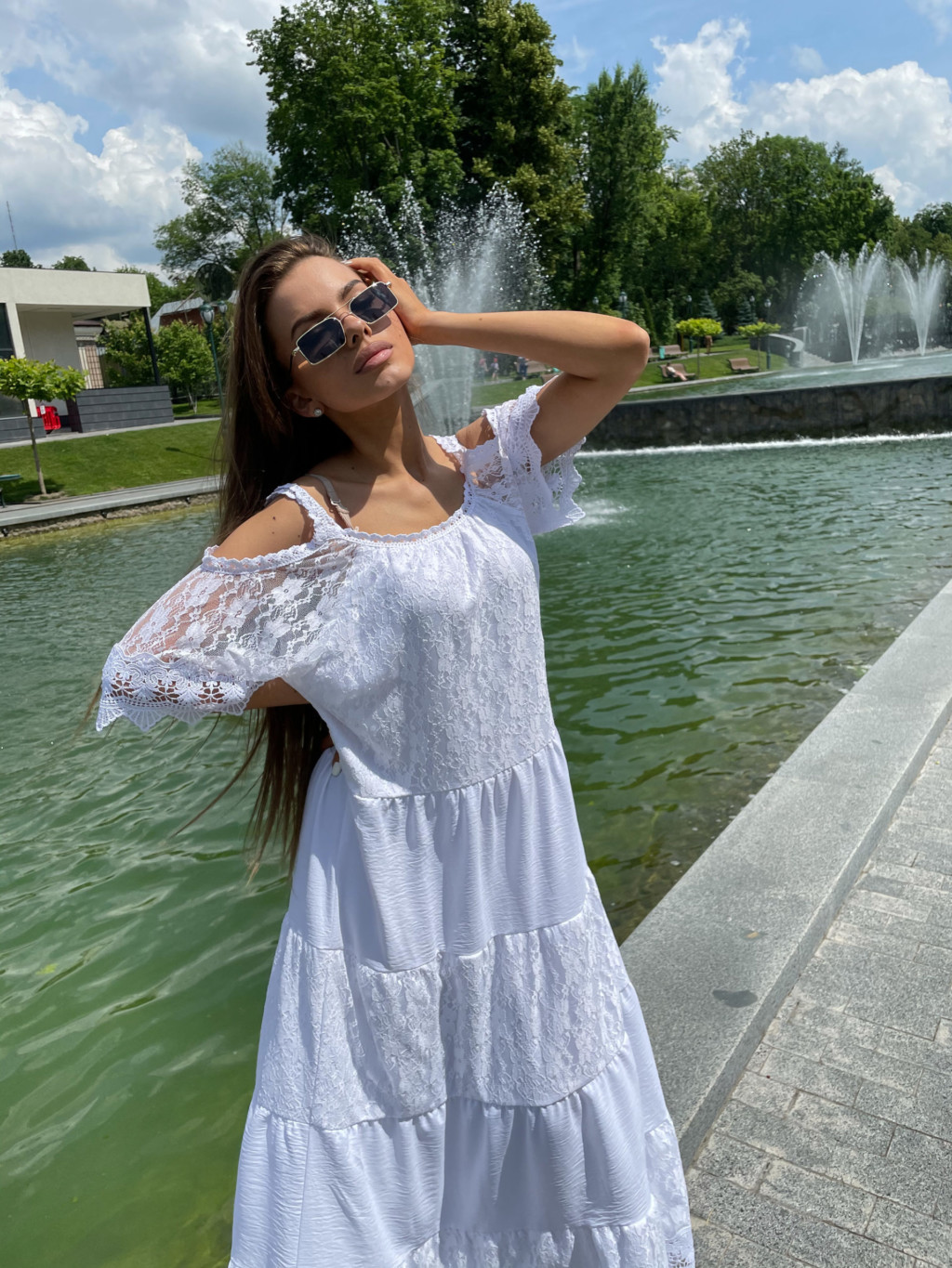 IMG_5585 Летнее Платье Mila Nova Ф-160 белое — изображение 1