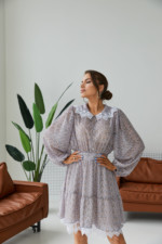 Летнее платье Mila Nova Ф-143 голубое — изображение 4