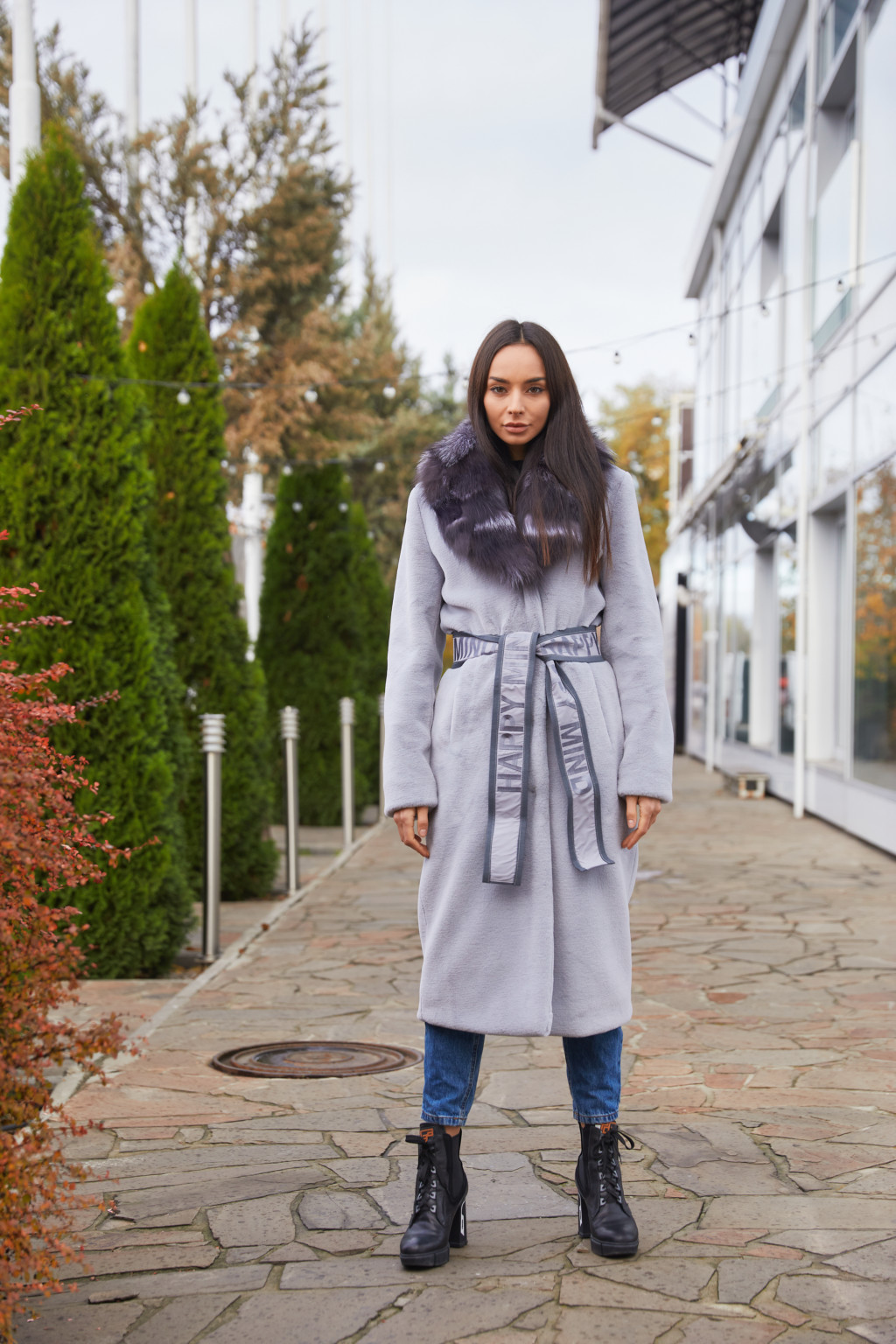 Зимняя шуба Mila Nova ПВ-192 сирень — изображение 1