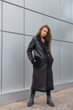 Зимняя Дубленка Mila Nova Д-170 черная — изображение 2