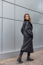 Зимняя Дубленка Mila Nova Д-170 черная — изображение 4