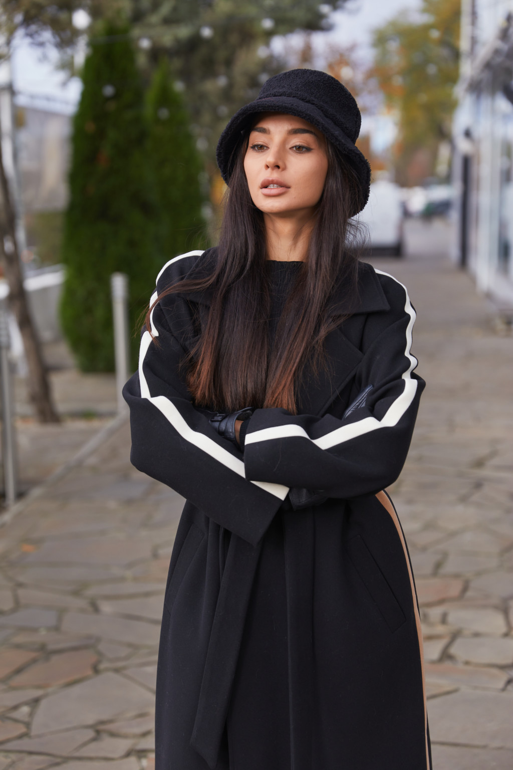 Демисезонное пальто Mila Nova ПВ-187 черное — изображение 1