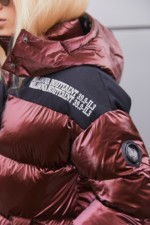 Зимняя куртка Mila Nova К-155 БОРДО+ЧЕРНЫЙ — изображение 4